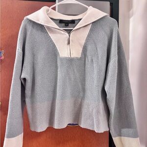Marc New York Half-Zip Knit Sweater | Cropped Relaxed Fit